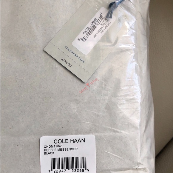 Cole Haan Pebbled Leather Messenger Bag CHDM11046 - Picture 6 of 6